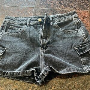 SHEIN Dark Gray Women's Cargo Shorts